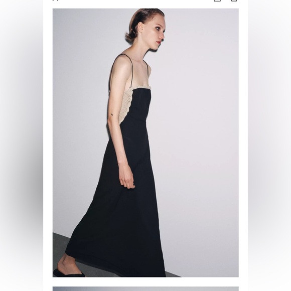 Zara combination crochet dress - Picture 4 of 7